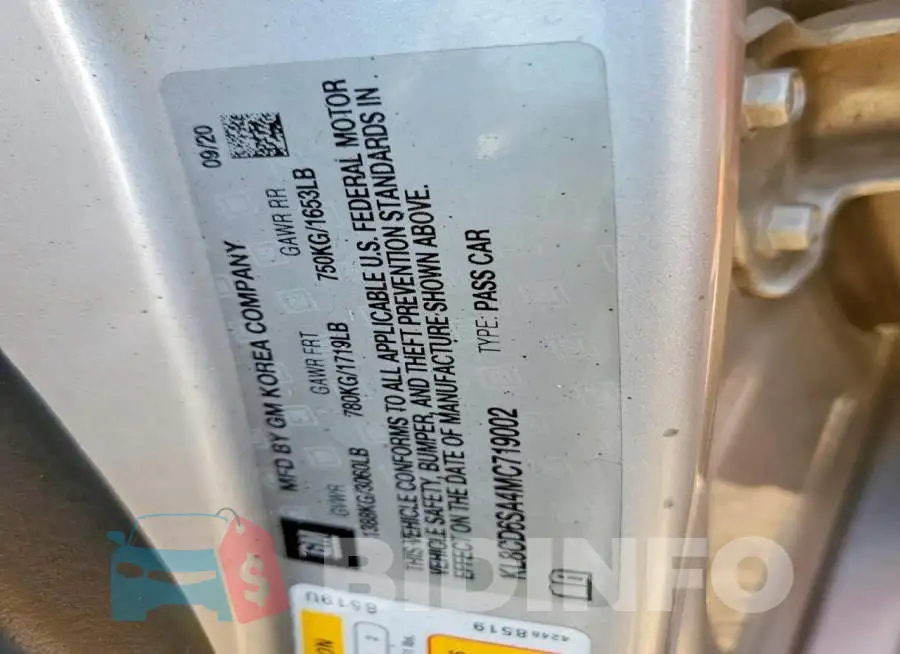 KL8CD6SA4MC719002 Photo# 13