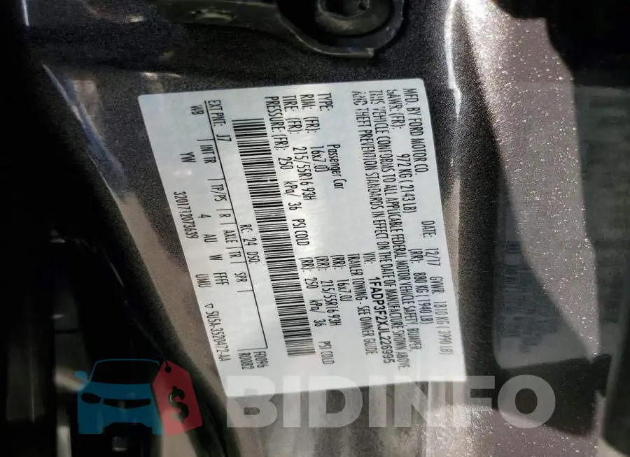 1FADP3F2XJL226995 Photo# 12