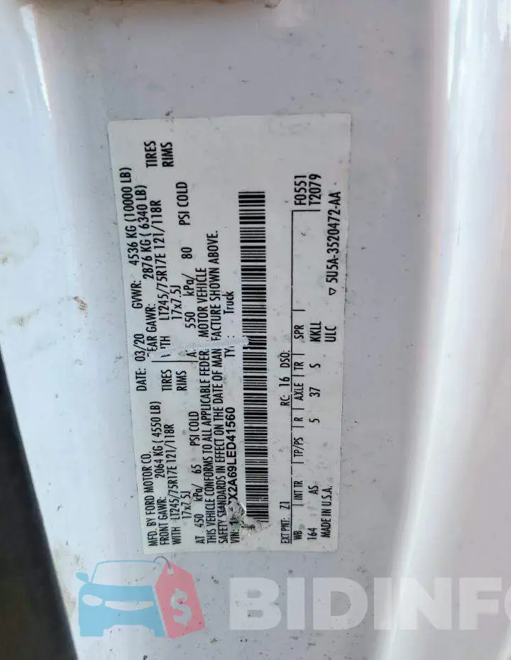 1FT7X2A69LED41560 Photo# 13