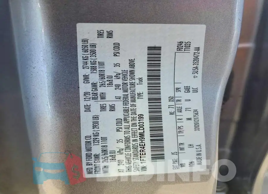 1FTER4EH9MLD03199 Photo# 12
