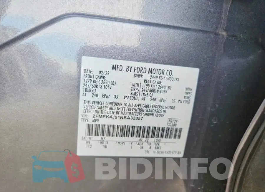 2FMPK4J91NBA32857 Photo# 13