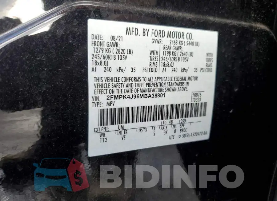 2FMPK4J96MBA38801 Photo# 13