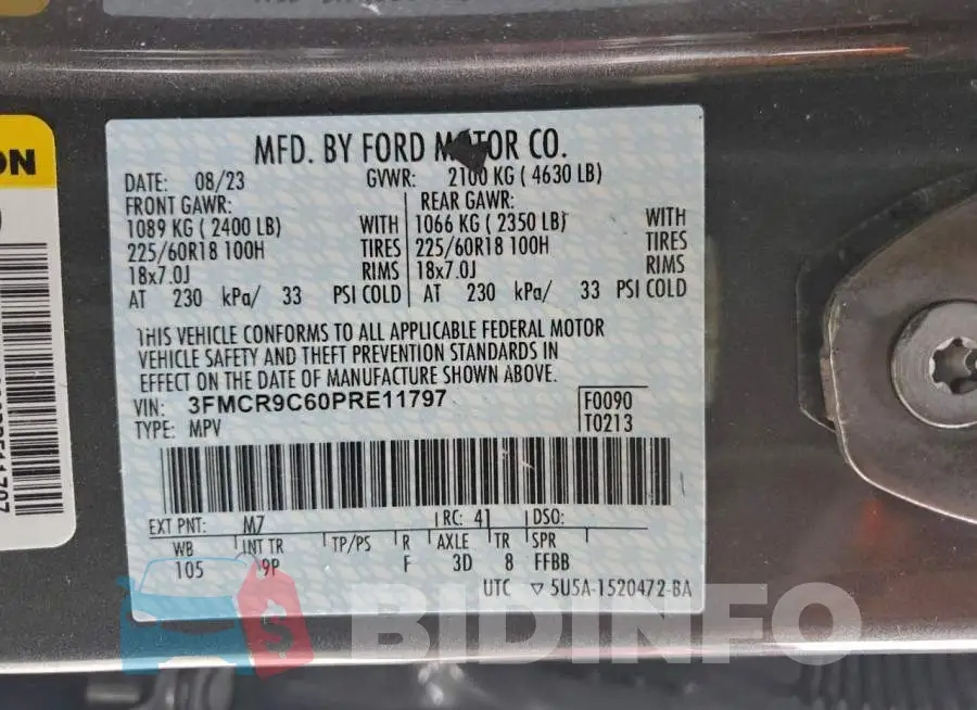 3FMCR9C60PRE11797 Photo# 12