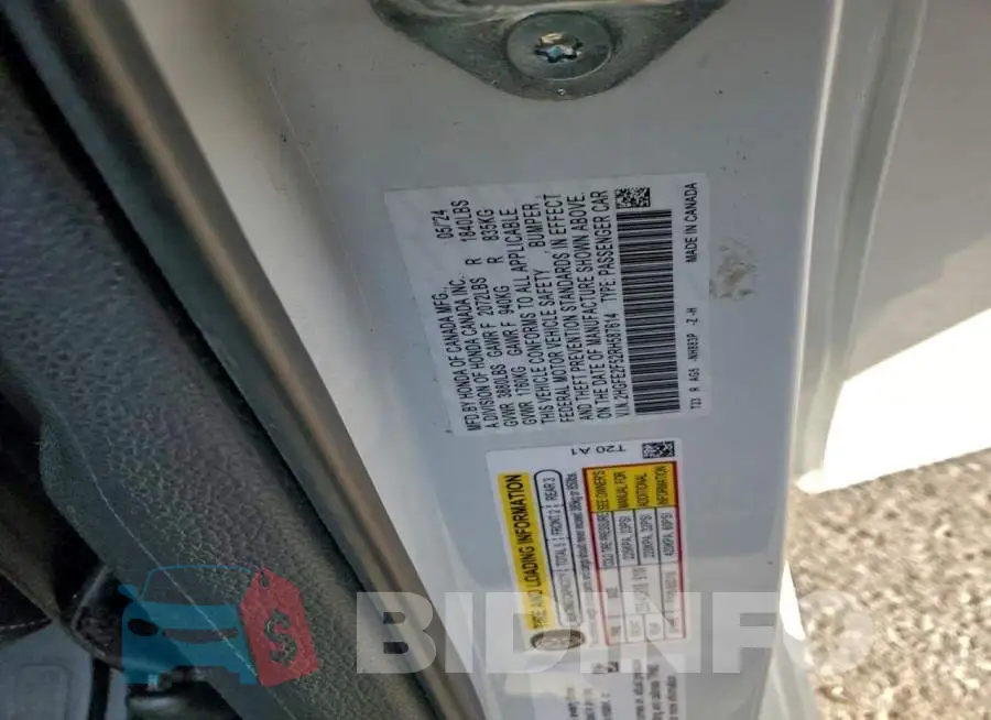 2HGFE2F52RH587614 Photo# 12