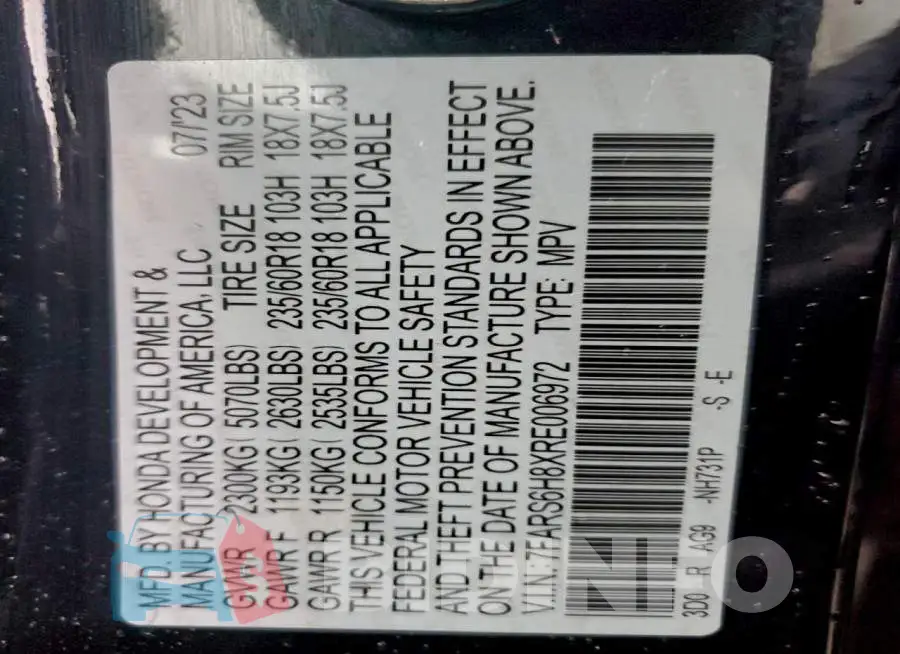 7FARS6H8XRE006972 Photo# 13