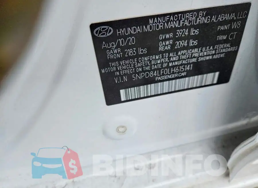 5NPD84LF0LH615141 Photo# 12