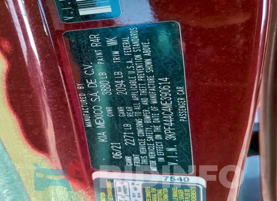 3KPF44AC4ME390614 Photo# 12