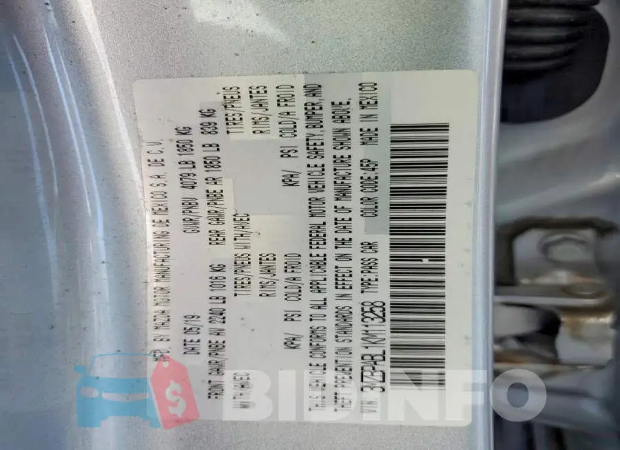 3MZBPABL1KM113258 Photo# 12