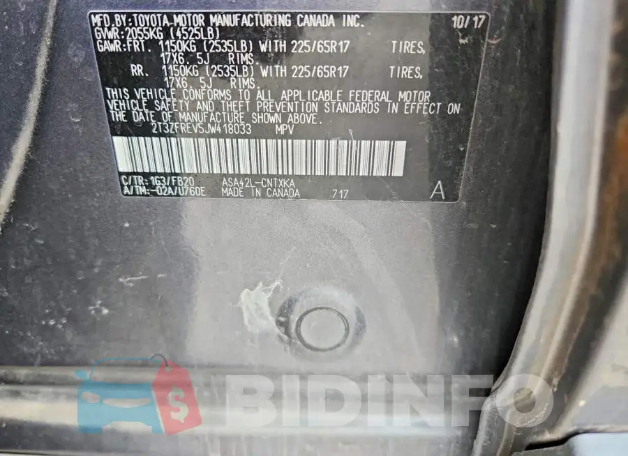 2T3ZFREV5JW418033 Photo# 9
