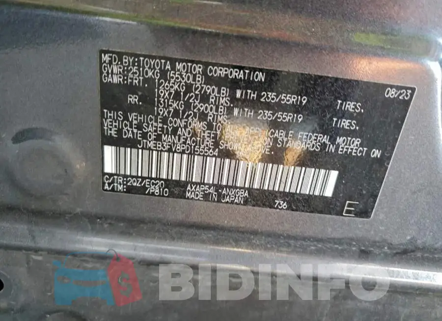 JTMEB3FV8PD155564 Photo# 13