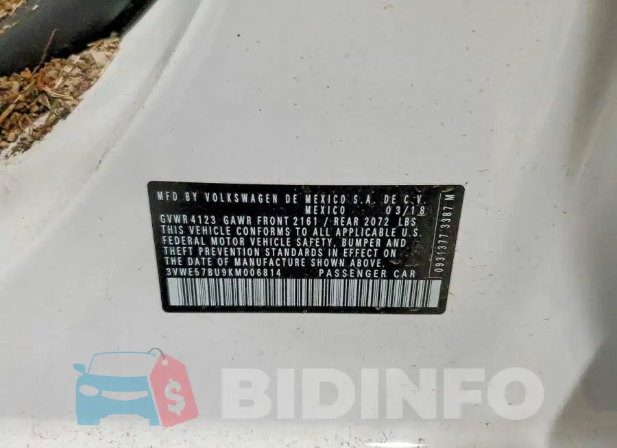 3VWE57BU9KM006814 Photo# 10
