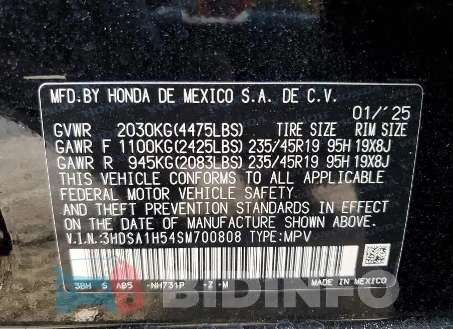 3HDSA1H54SM700808 Photo# 13