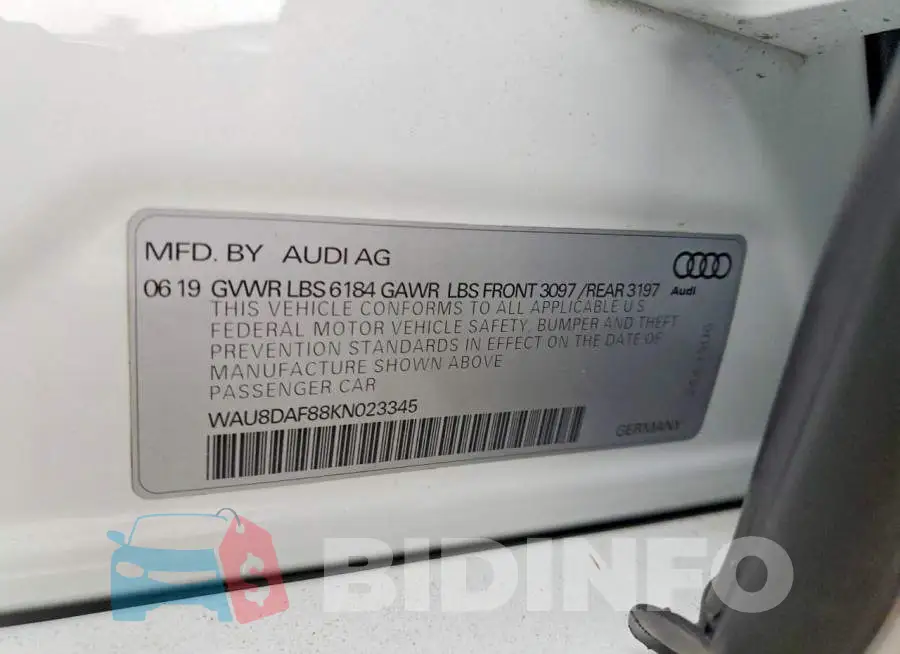 WAU8DAF88KN023345 Photo# 12