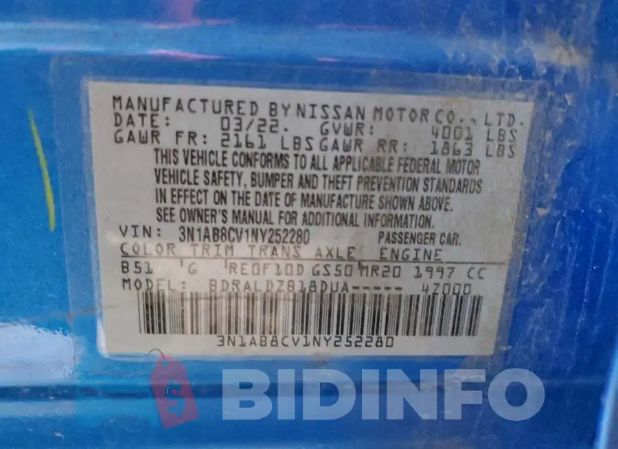 3N1AB8CV1NY252280 Photo# 12