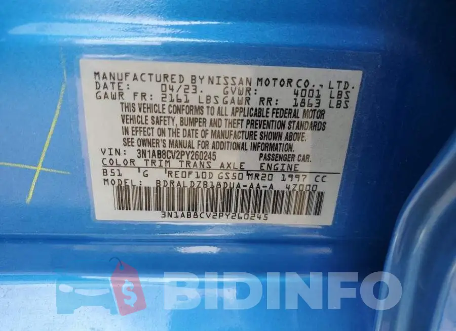 3N1AB8CV2PY260245 Photo# 12