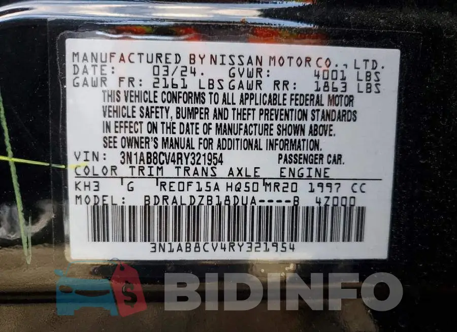 3N1AB8CV4RY321954 Photo# 13