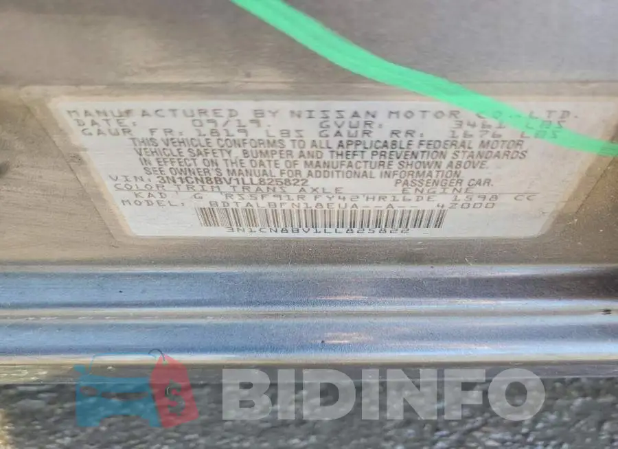 3N1CN8BV1LL825822 Photo# 12