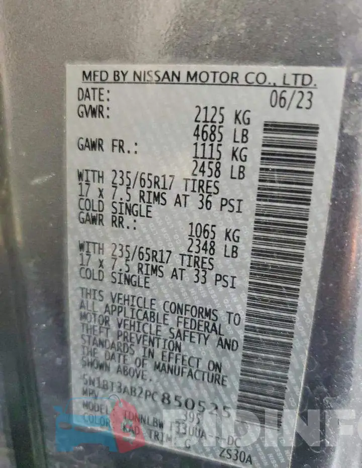 5N1BT3AB2PC850525 Photo# 14