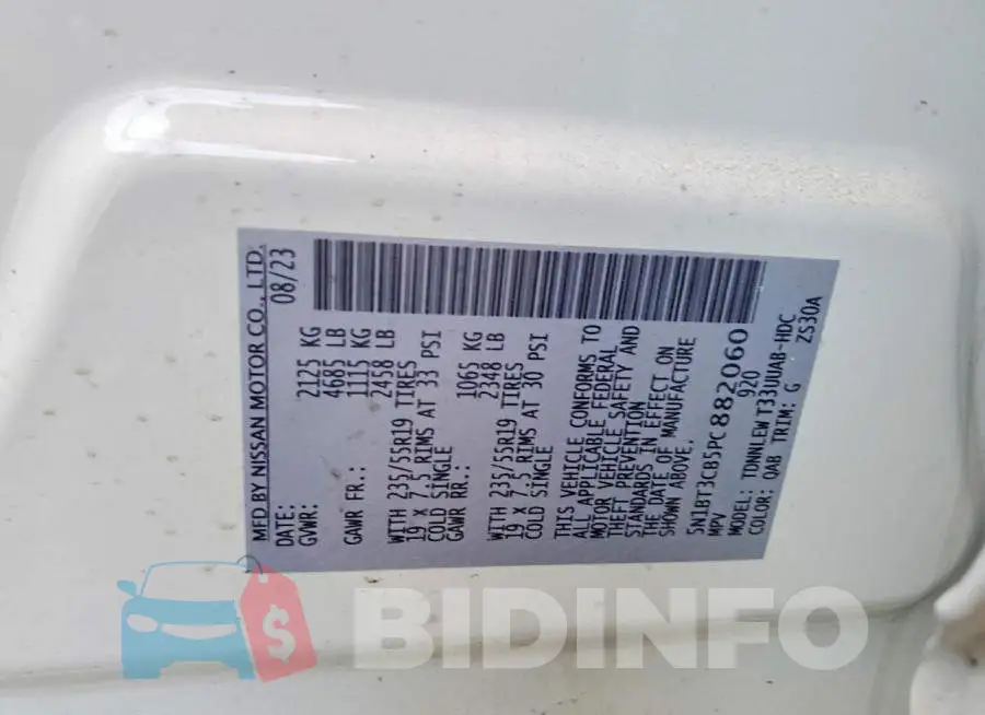 5N1BT3CB5PC882060 Photo# 14