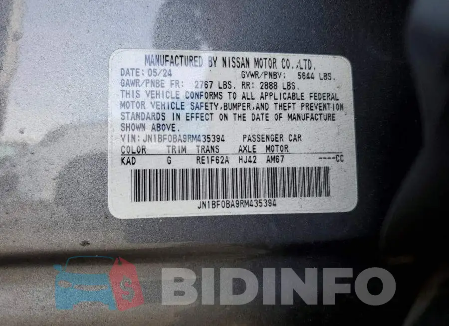 JN1BF0BA9RM435394 Photo# 13
