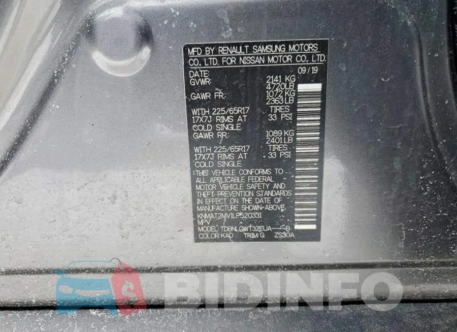 KNMAT2MV1LP520331 Photo# 13