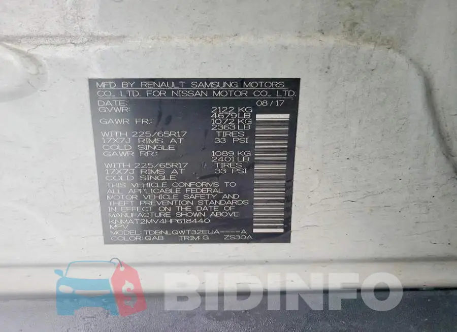 KNMAT2MV4HP618440 Photo# 13