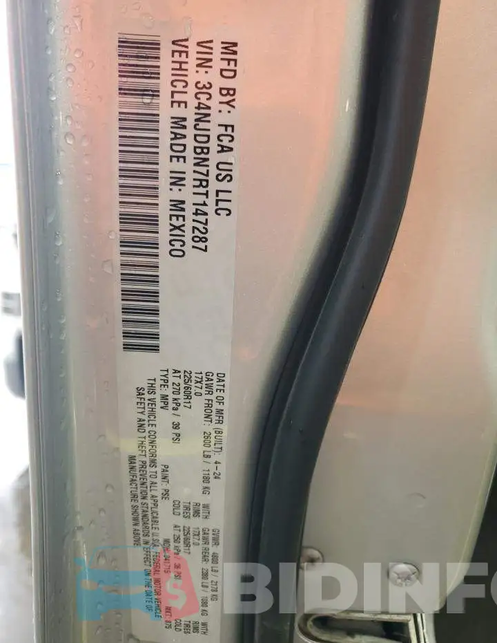 3C4NJDBN7RT147287 Photo# 14