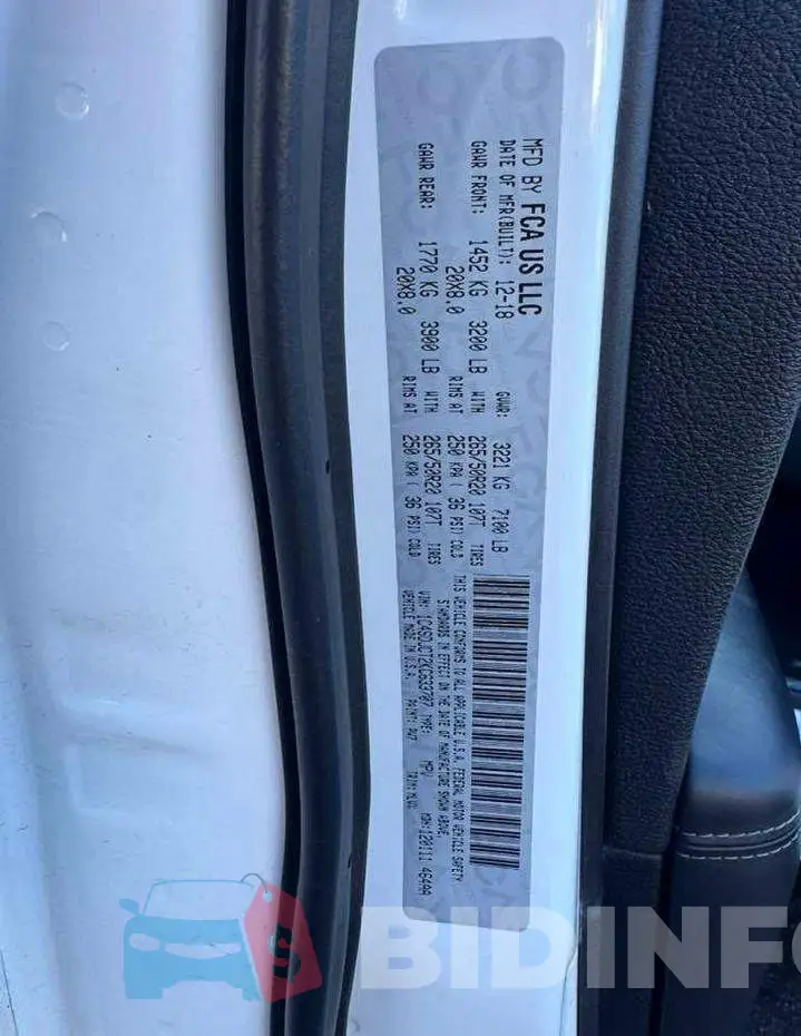 1C4SDJCT2KC633707 Photo# 10
