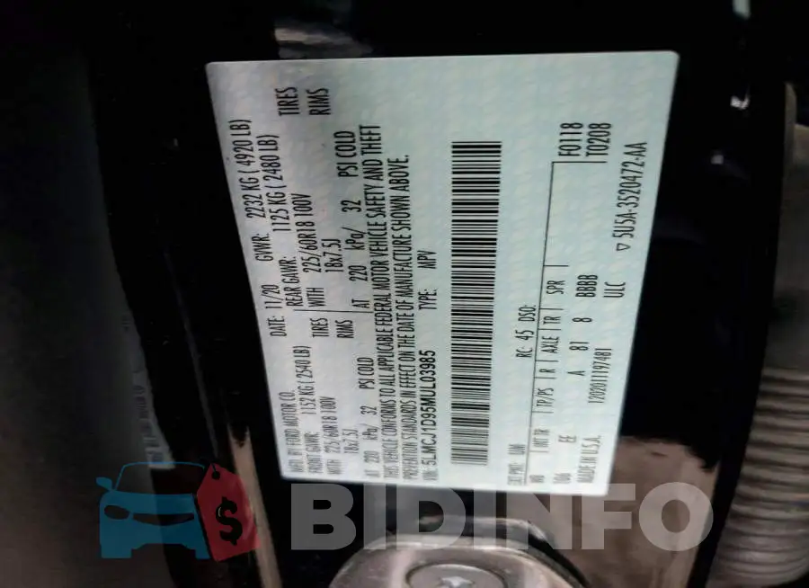 5LMCJ1D95MUL03985 Photo# 13