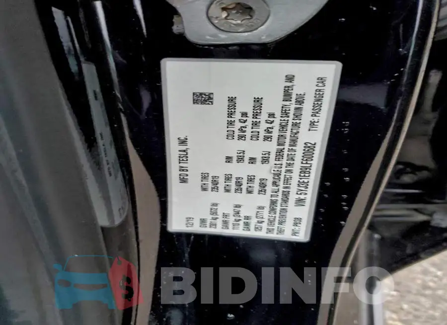 5YJ3E1EB9LF600682 Photo# 12