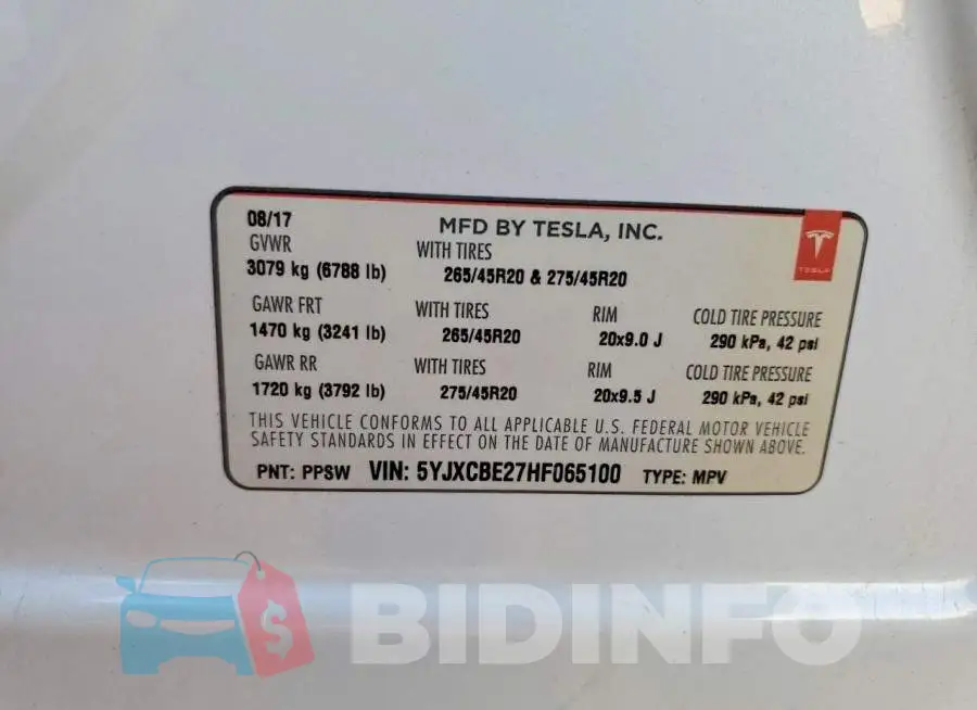 5YJXCBE27HF065100 Photo# 12
