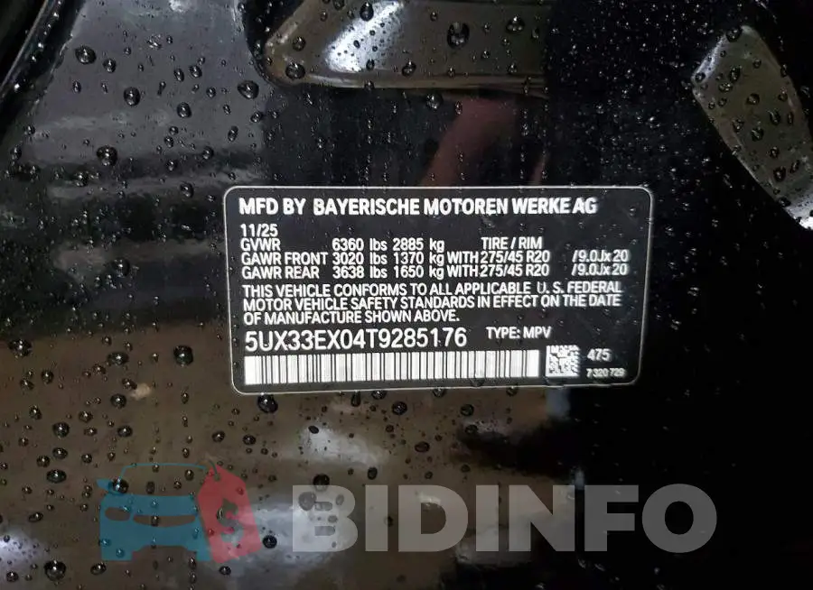 5UX33EX04T9285176 Photo# 12
