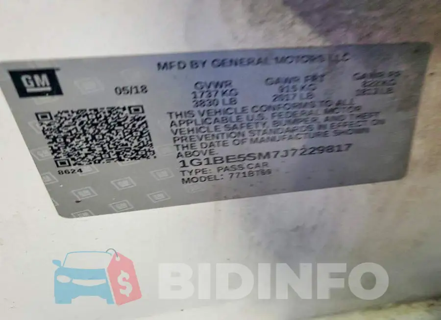 1G1BE5SM7J7229817 Photo# 12