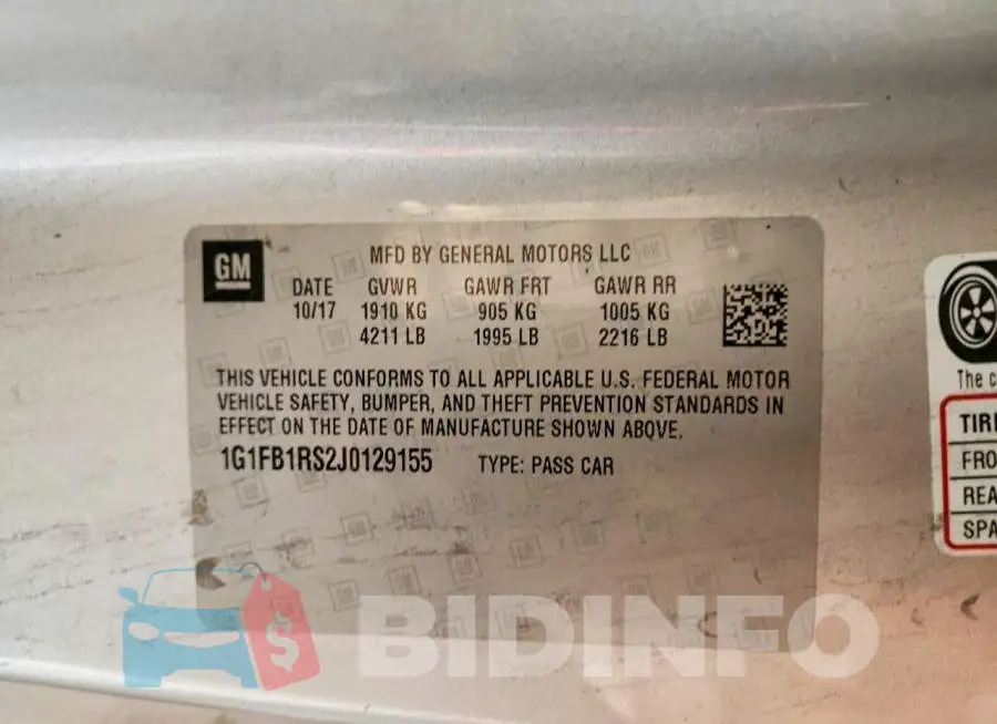 1G1FB1RS2J0129155 Photo# 12