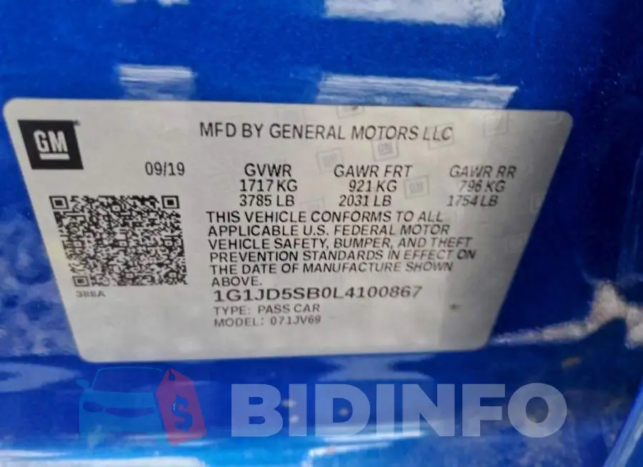 1G1JD5SB0L4100867 Photo# 12