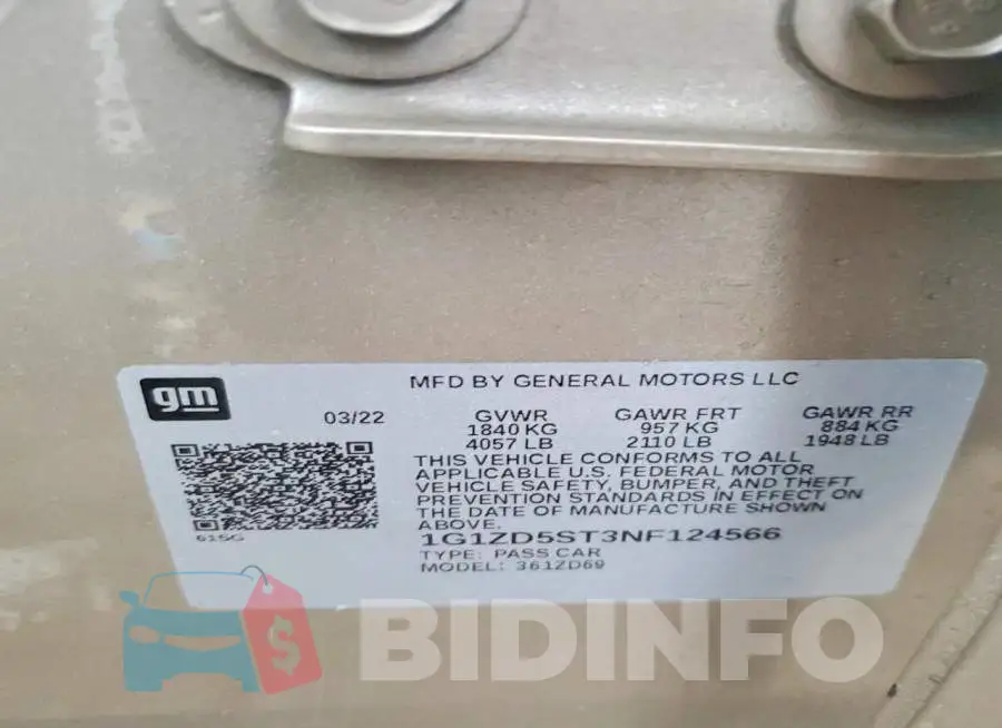 1G1ZD5ST3NF124566 Photo# 12
