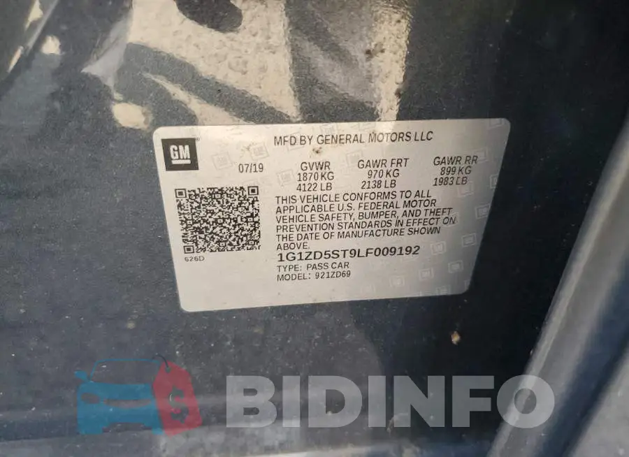 1G1ZD5ST9LF009192 Photo# 12