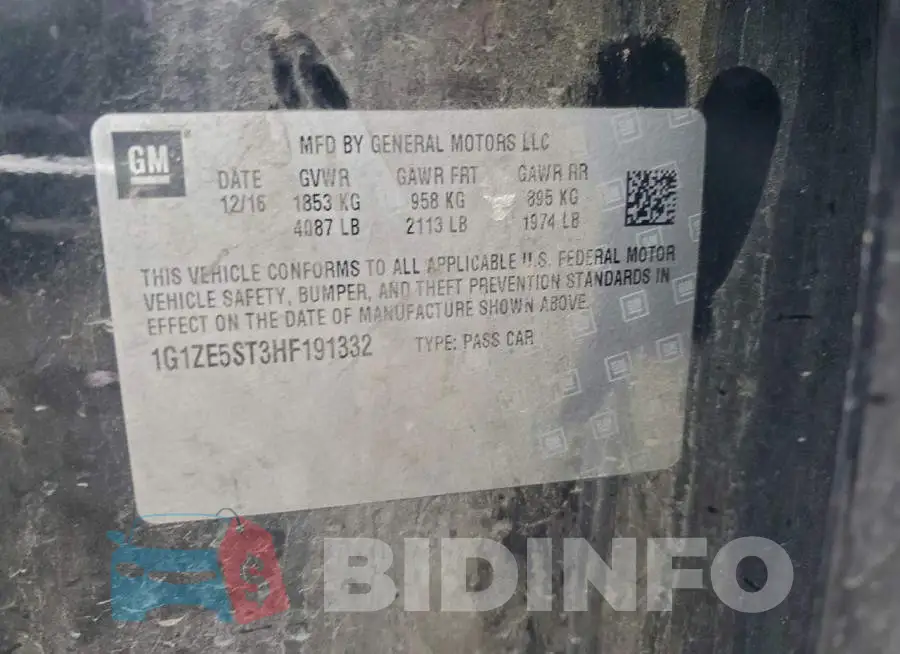 1G1ZE5ST3HF191332 Photo# 12