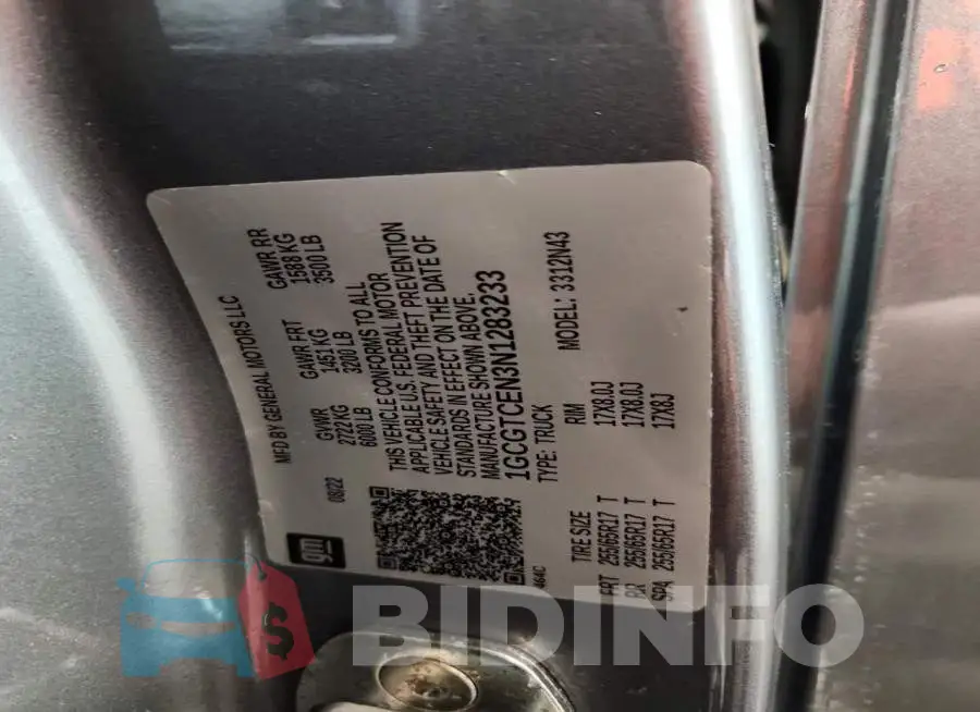 1GCGTCEN3N1283233 Photo# 12