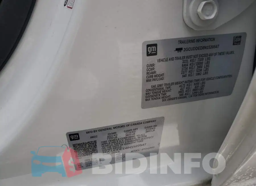 2GCUDDED8N1520547 Photo# 12