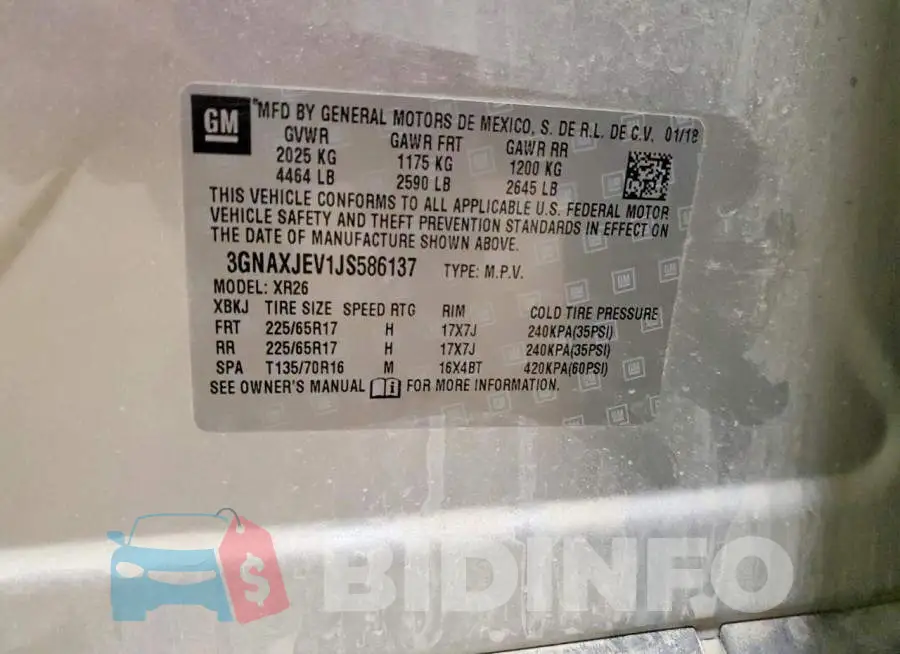 3GNAXJEV1JS586137 Photo# 13