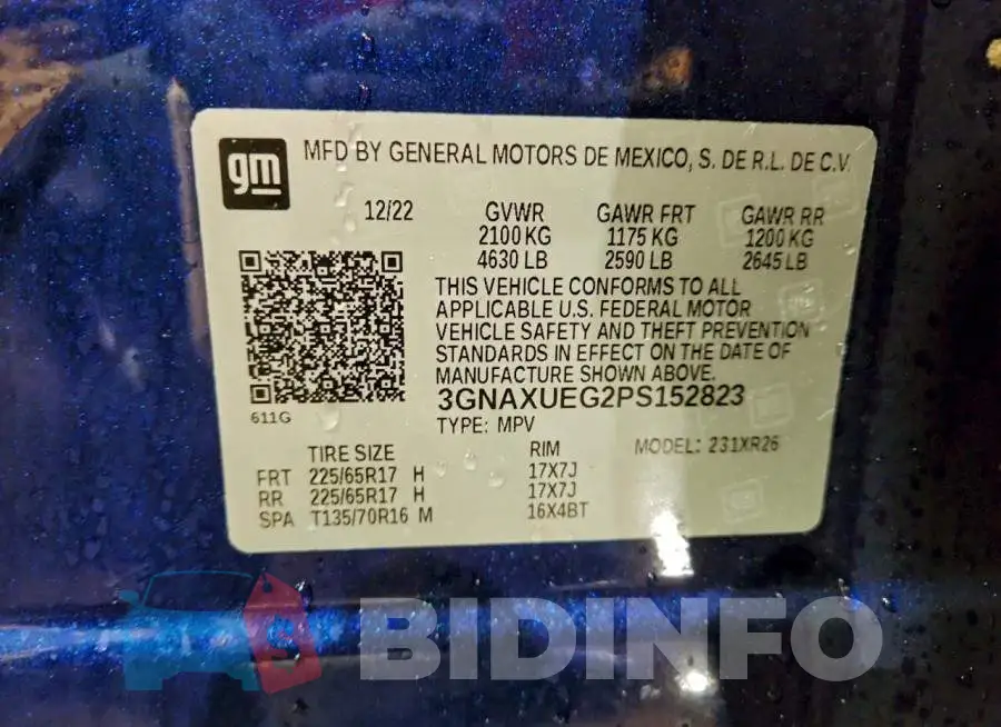 3GNAXUEG2PS152823 Photo# 14