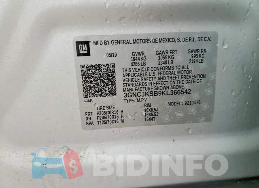 3GNCJKSB9KL366542 Photo# 12
