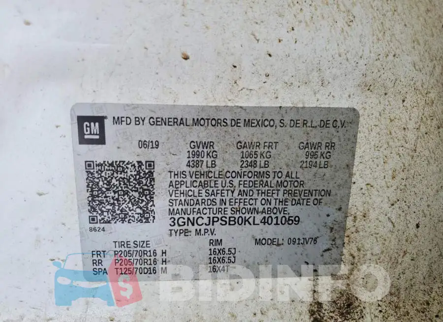 3GNCJPSB0KL401059 Photo# 14