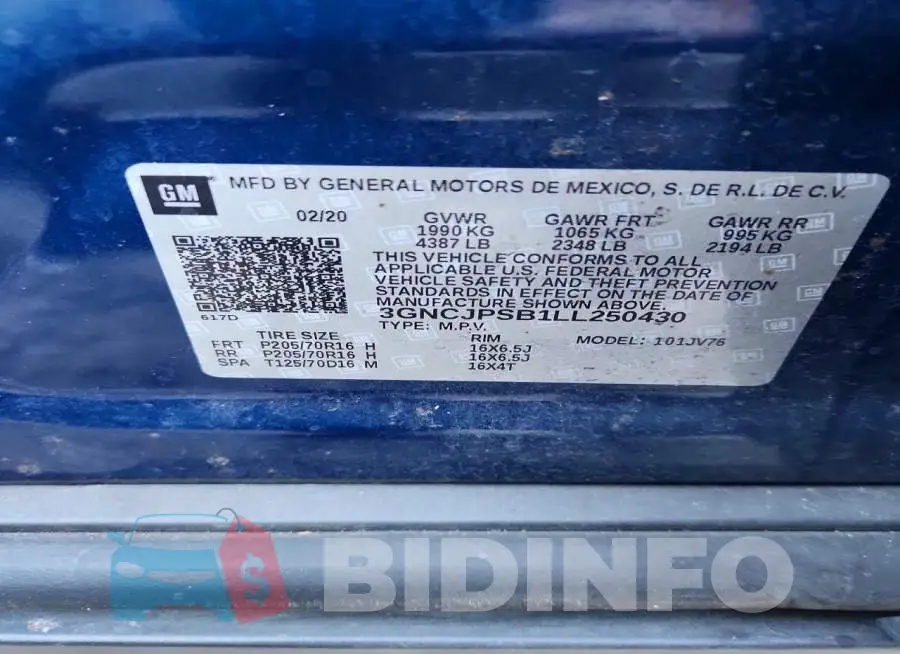 3GNCJPSB1LL250430 Photo# 13