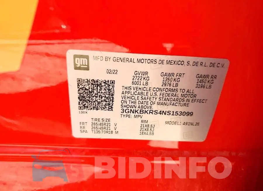 3GNKBKRS4NS153099 Photo# 13