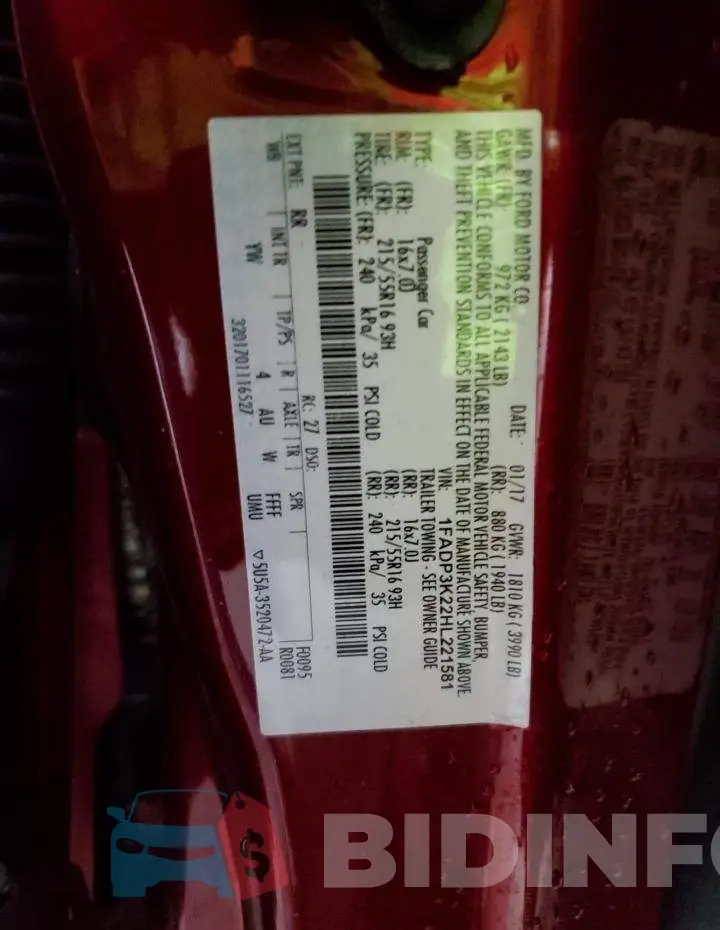 1FADP3K22HL221581 Photo# 12