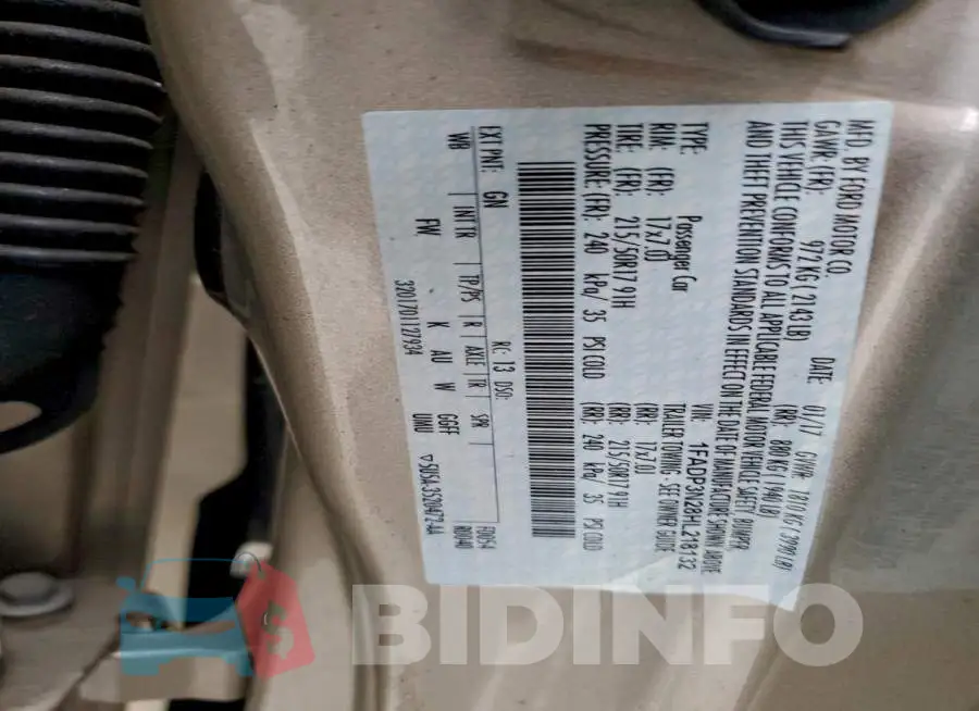 1FADP3N28HL218132 Photo# 12