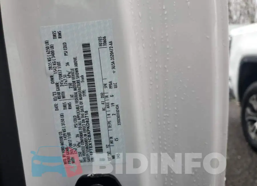 1FTEX1CBXPKD82718 Photo# 12