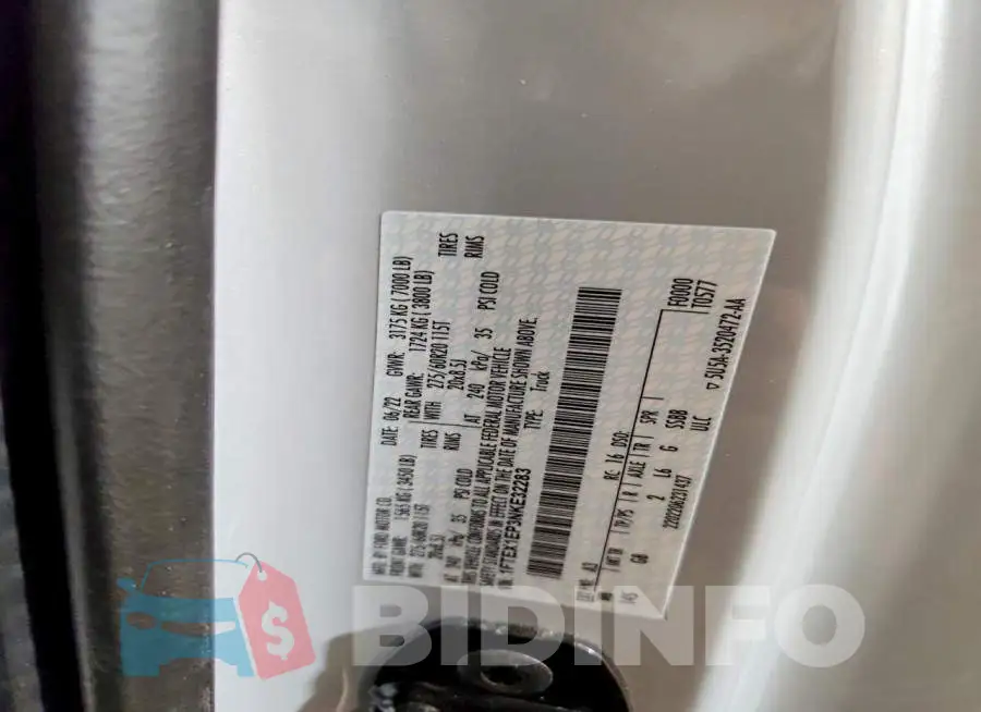 1FTEX1EP3NKE32283 Photo# 12